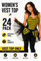 24 Pack Women’s Bumblebee Costume Vest Top - From £1.00 Per Unit