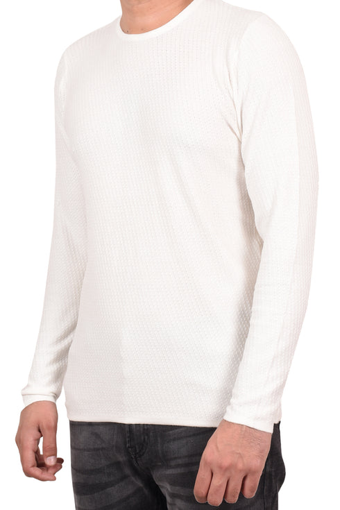 Men's White Cotton Pullover Jumper - 20 Pack - £2.20 Per Unit