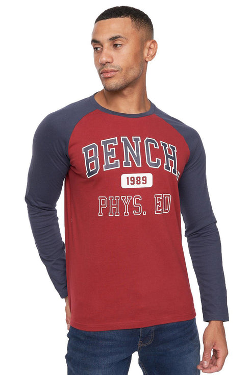 Bench Mens Crew Neck Cotton T‑Shirt – Breathable Regular Fit Tee