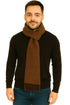 Unisex Winter Muffler Wool Blend – Long Knit Check Scarf