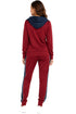 7 Pack Women’s Burgundy & Navy Hooded Tracksuit Set - From £4.99 Per Unit