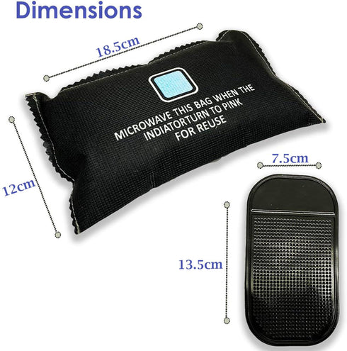 Reusable Dehumidifier Bag – Microwaveable Moisture Absorber to Prevent Window Fog & Damp Smells