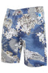 Men’s Tropical Floral Print Casual Lounge Shorts – Blue Island Vibes