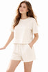 Women’s Polycotton Lounge-wear Set – 2 Piece T-Shirt & Shorts Co-Ord