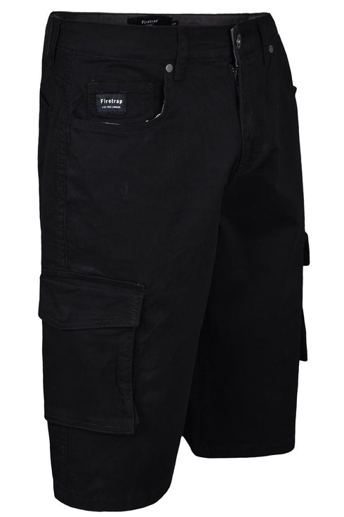 Firetrap Mens Classic Chino Cargo Shorts