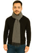 Unisex Winter Muffler Wool Blend – Long Knit Check Scarf