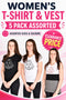 5 Pack Women’s Branded T-Shirt & Vest - From £2.99 Per Unit