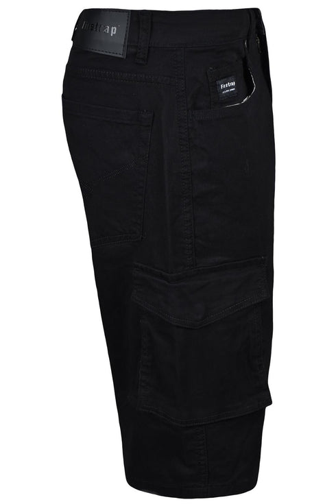 Firetrap Mens Classic Chino Cargo Shorts