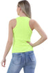 6 Pack Womens Sleeveless Slim Fit Ribbed Tank Top
