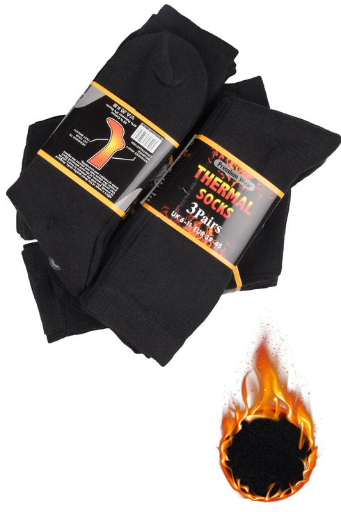 Unisex Thick Warm Thermal Socks - 3/6/12 Pairs