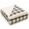 Plaid Sherpa Fleece Blanket | Reversible Sofa & Bed Throw