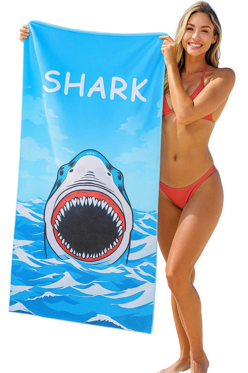 4 Pack Sand Free Beach Towel – Lightweight Quick Dry Microfiber Printed Towel