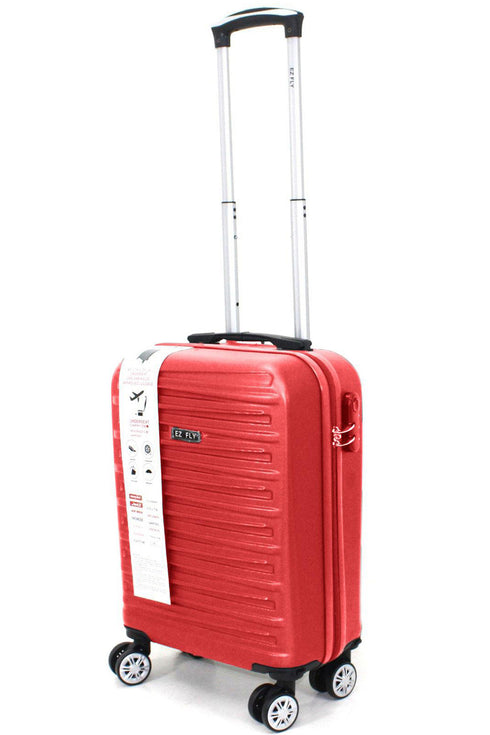 Lightweight Hard Shell Cabin Suitcase – 4 Wheel Spinner Travel Luggage