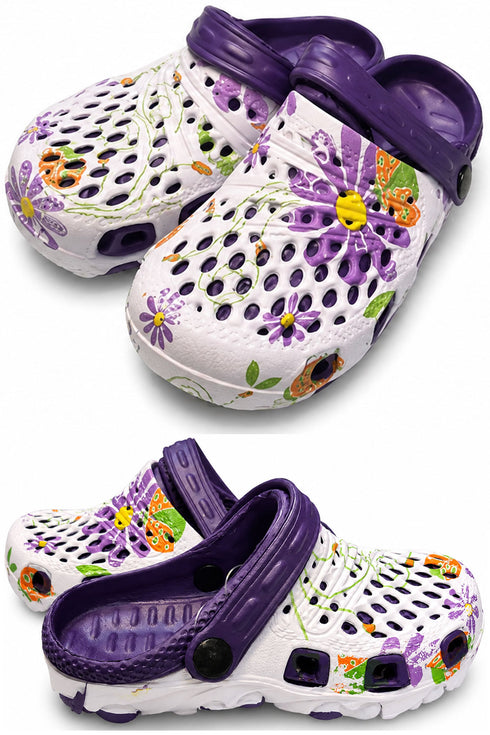 Kids Colourful Lightweight Clogs - Non-Slip Sandals