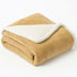 Plain Ultra Soft Sherpa Fleece Blankets – Reversible Plush Throws for Bed, Sofa & Home Decor