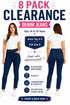 8 Pack Girls Dark Blue Slim Fit Jeans - From £1.87 Per Unit