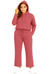Women’s Hooded Tracksuit Set – Sweatshirt & Wide Leg Joggers