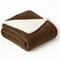 Plain Ultra Soft Sherpa Fleece Blankets – Reversible Plush Throws for Bed, Sofa & Home Decor