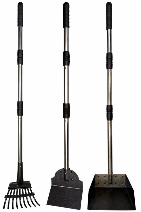 3in 1 Garden Tool Set – Rake, Shovel & Dustpan