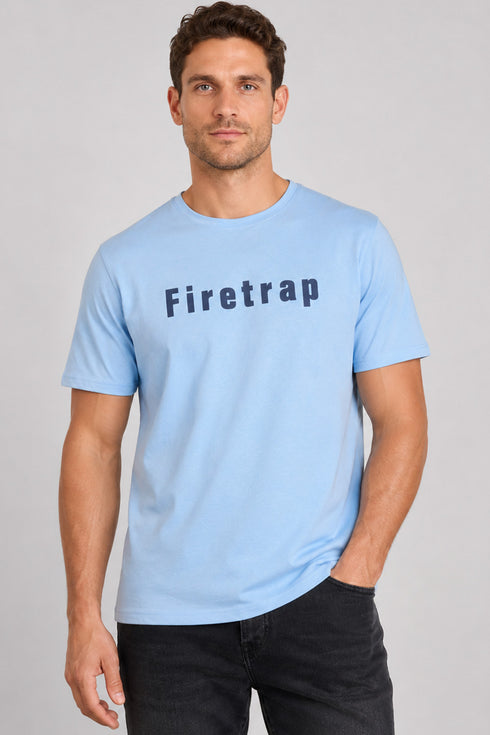 Fire Trap Mens Plain Cotton T-shirt