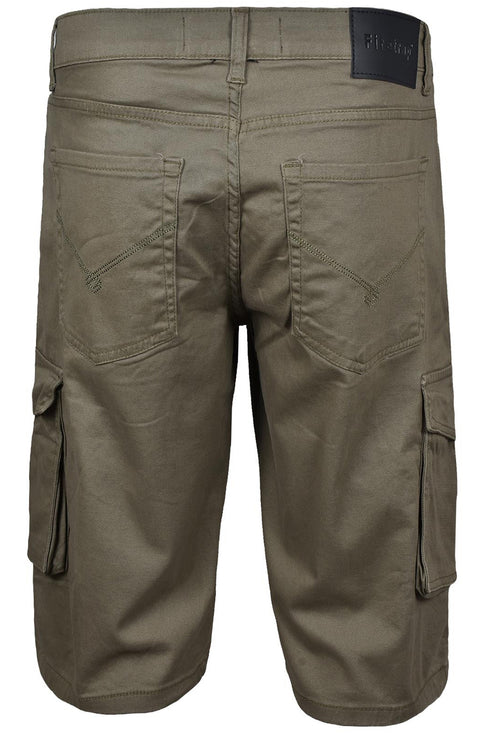 Firetrap Mens Classic Chino Cargo Shorts
