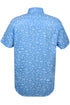 Mens Sky Blue Hawaiian Shirt