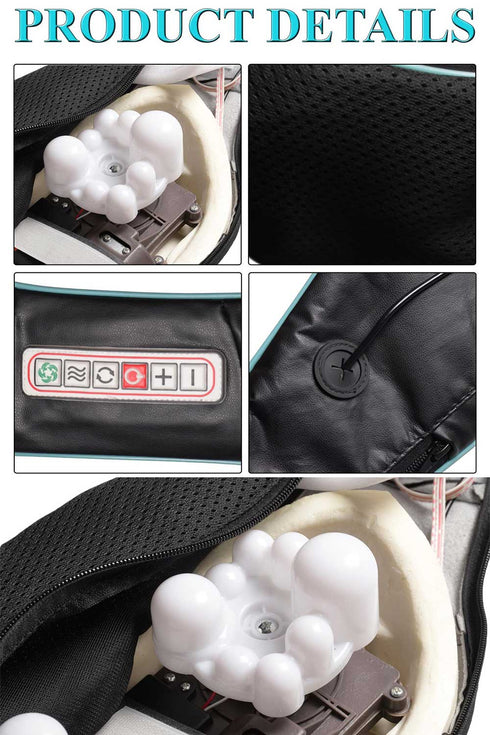 Electric Deep Tissue Kneading Massage for Back, Waist, and Legs