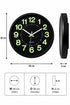 Quartz Glow in the Dark Wall Clock - 12 Inch