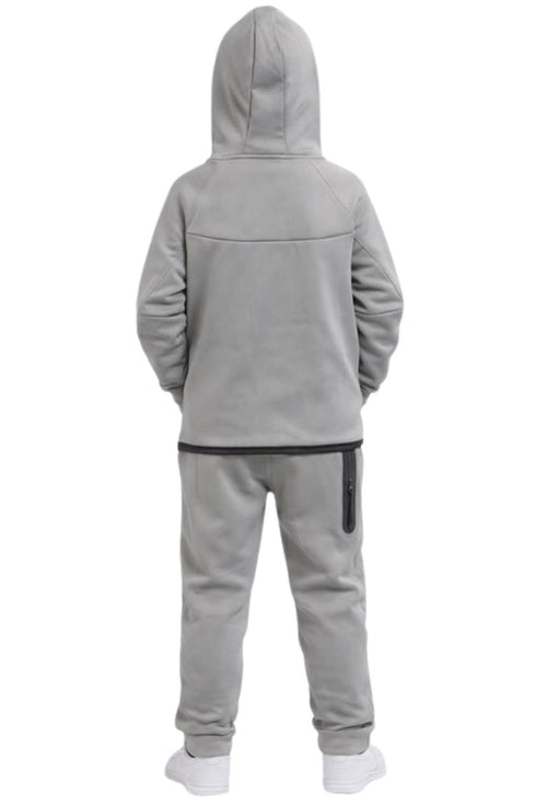 Kids Fleece Zip Up Tracksuit with Hoodie