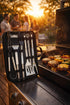 6 Piece BBQ Tool Set with Carry Case – Stainless Steel Grill Utensils