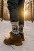 Men Calf Length Lite Fairisle Socks - 406B