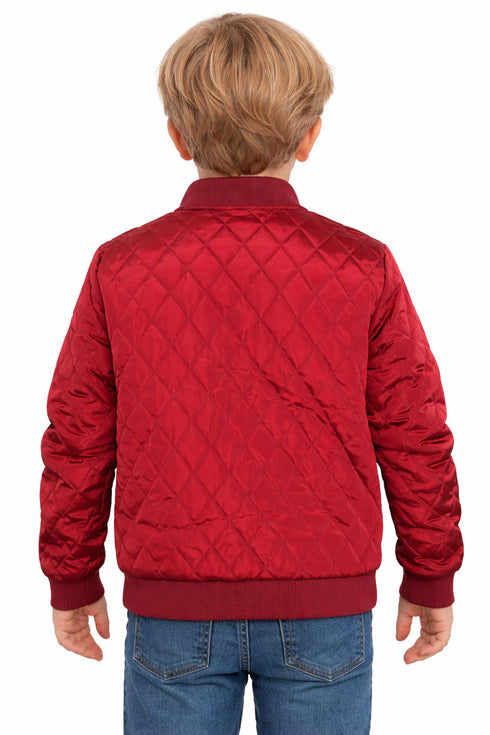 Kids Full Zip Padded Quilted Jacket - 6 to 7 Years
