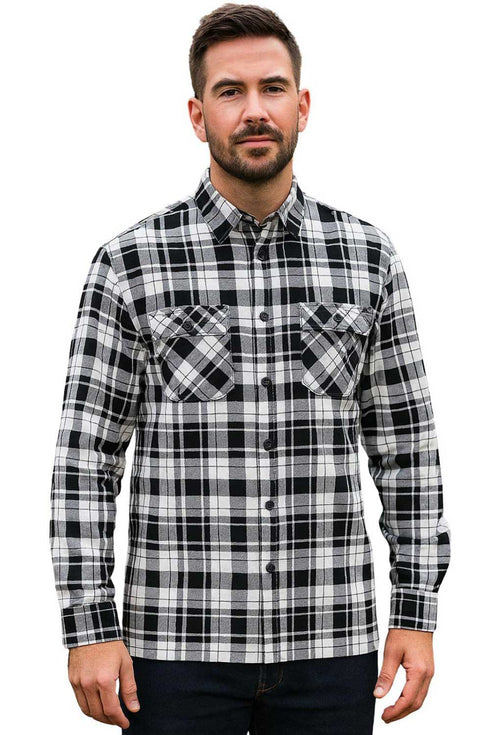 Men’s Classic Button Up Flannel Shirt