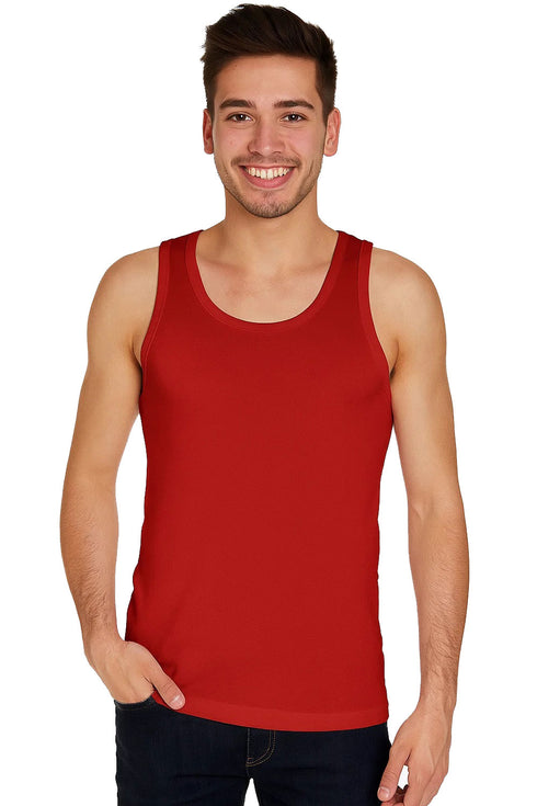 Men's Plain Polycotton Vest Tank Top