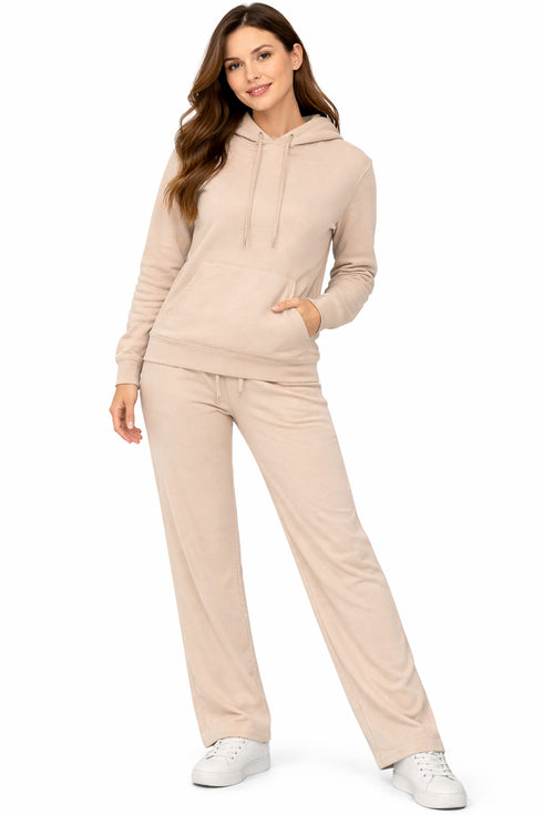 Women’s Fleece Tracksuit Set – Hoodie & Joggers Matching Loungewear