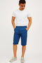 Men Plain Cotton Summer Knee Length Shorts - 24 Waist