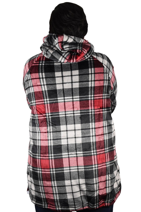 Blanket Oversized Hoodie - Heavy Check