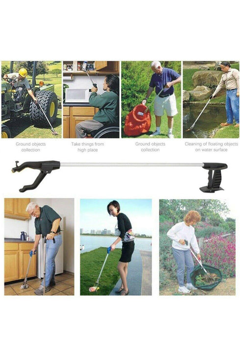 Long Arm Pickup Stick for Trash, Garden, and Household Use - 1/2 Pack