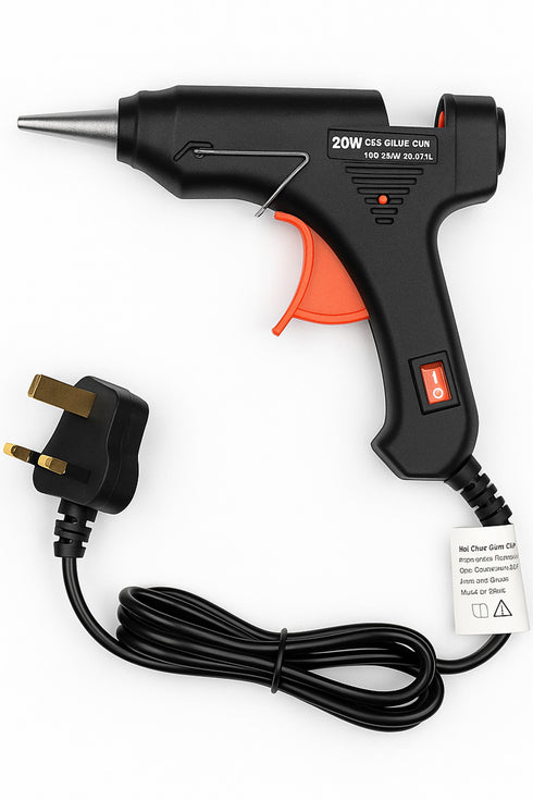 Hot Melt Glue Gun with 10 Glue Sticks – Quick Heating, Anti-Drip, DIY Craft & Repair Tool