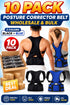 10 Pack Magnetic Posture Corrector Belt - From £3.49 Per Unit