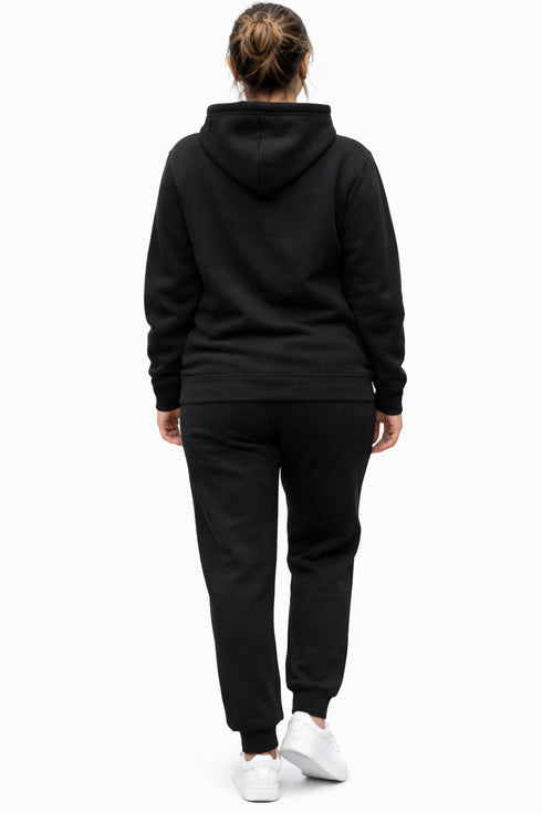Women’s Hooded Tracksuit Set – Zip Up Hoodie & Joggers Lounge-wear Set