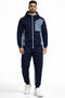 Men’s Zip-Up Hooded Tracksuit Set – Slim Fit Hoodie & Jogger Set