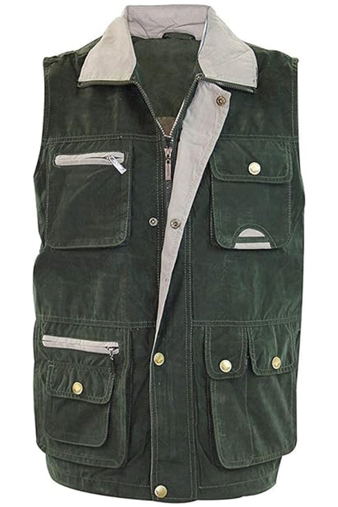 Mens Safari Sleeveless Jacket
