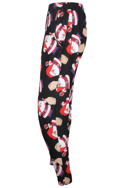 Womens Christmas Santa Print Pajama