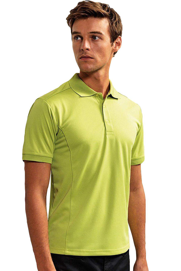 Men’s Neon Yellow Polo Shirt – High Visibility Short Sleeve Work & Casual Top