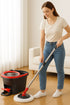 360° Spin Mop and Bucket Set with 2 Refill Heads – Foot Pedal, Stainless Steel Wringer