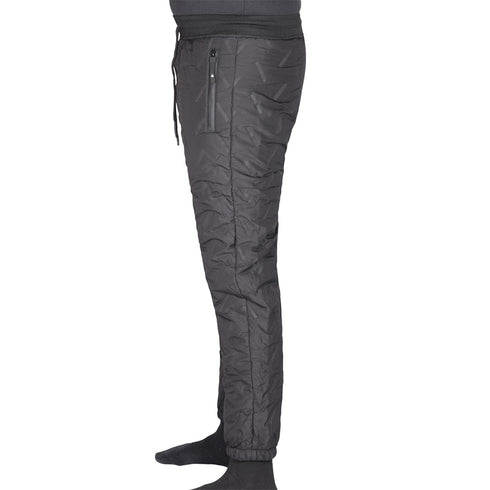 Men’s Winter Jogger Pants – Warm Quilted Insulated Drawstring Trousers with Zipper Pockets