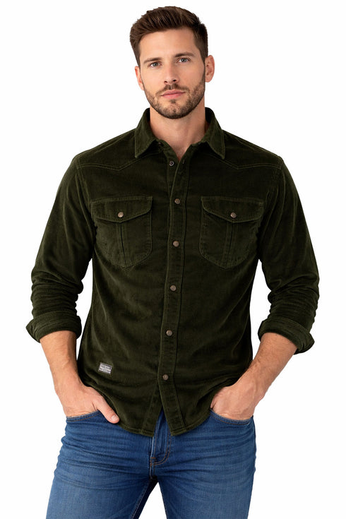 Mens Long Sleeve Stretchable Cotton Shirt