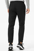 Men's Black Slim Fit Nylon Tracksuit Pants with Zipper Pockets