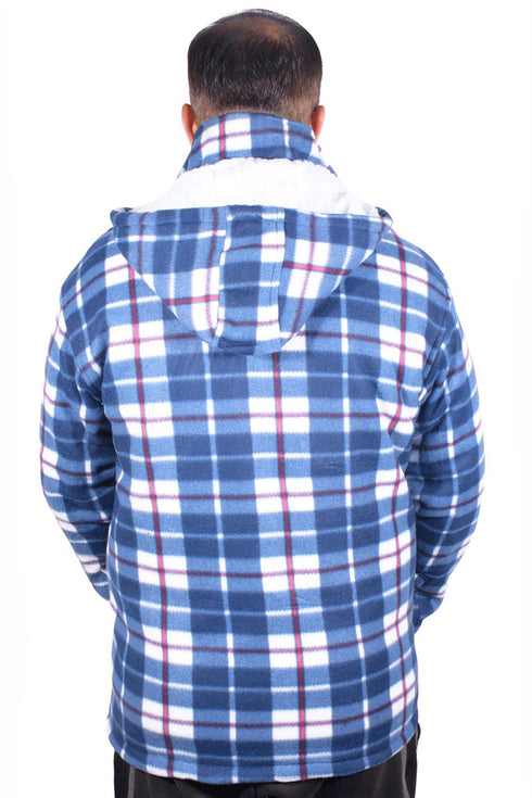 Mens Sherpa Fur Lined Hoodie